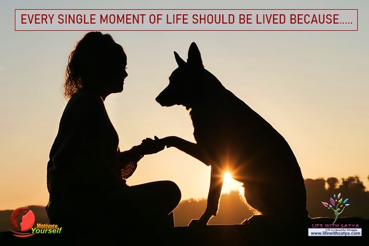 EVERY SINGLE MOMENT OF LIFE SHOULD BE LIVED BECAUSE……